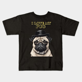 I love my Pug Kids T-Shirt